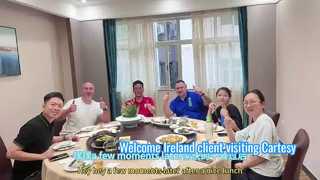 Cartesy chào đón khách hàng từ Ireland đến tham quan về thiết bị kiểm tra xe