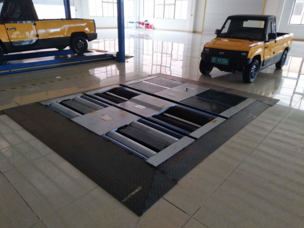 CTGT-3-3C Đường thử xe ba bên cuộn Đường thử phanh cuộn Vlt với axle load double plate
