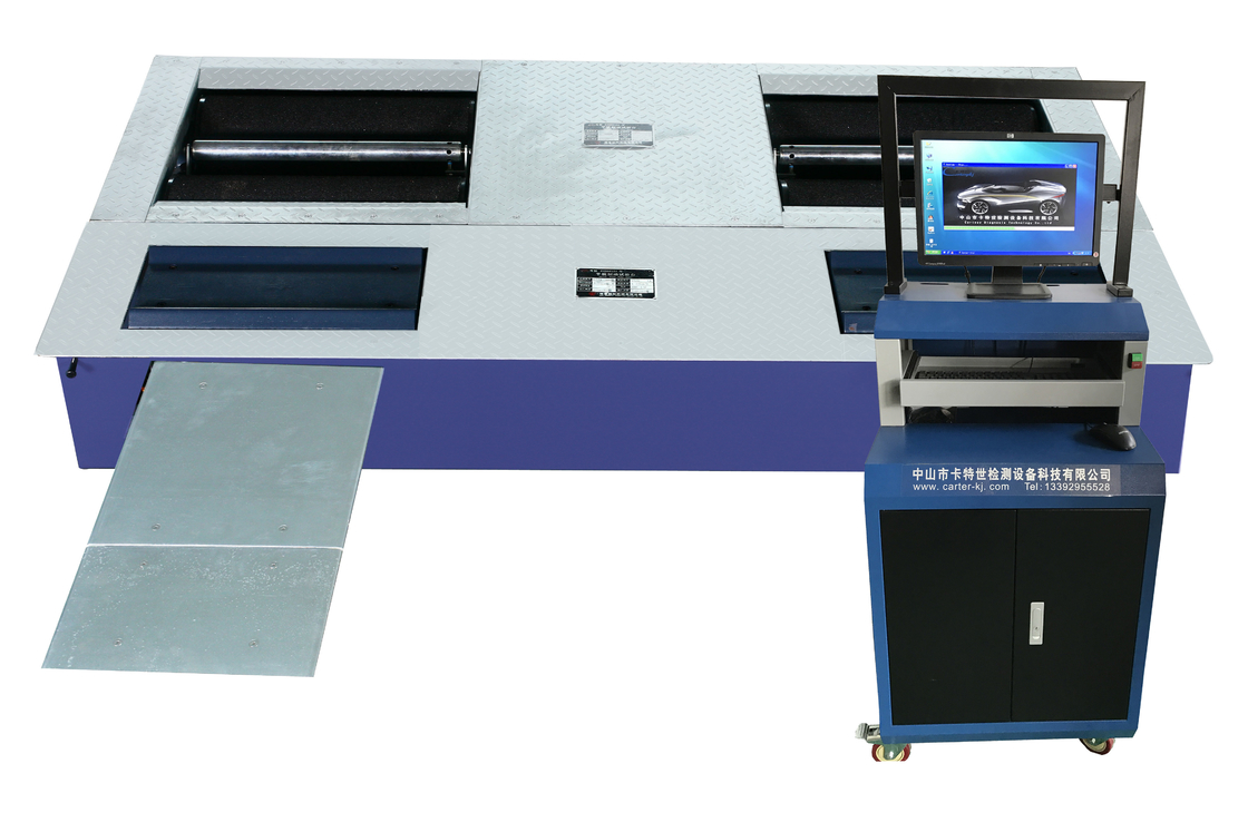 CTGT-3-4 Đường thử xe 4-in-1 Kiểm tra phanh cuộn với tải trọng trục Kiểm tra trượt bên đĩa đơn Kiểm thử treo