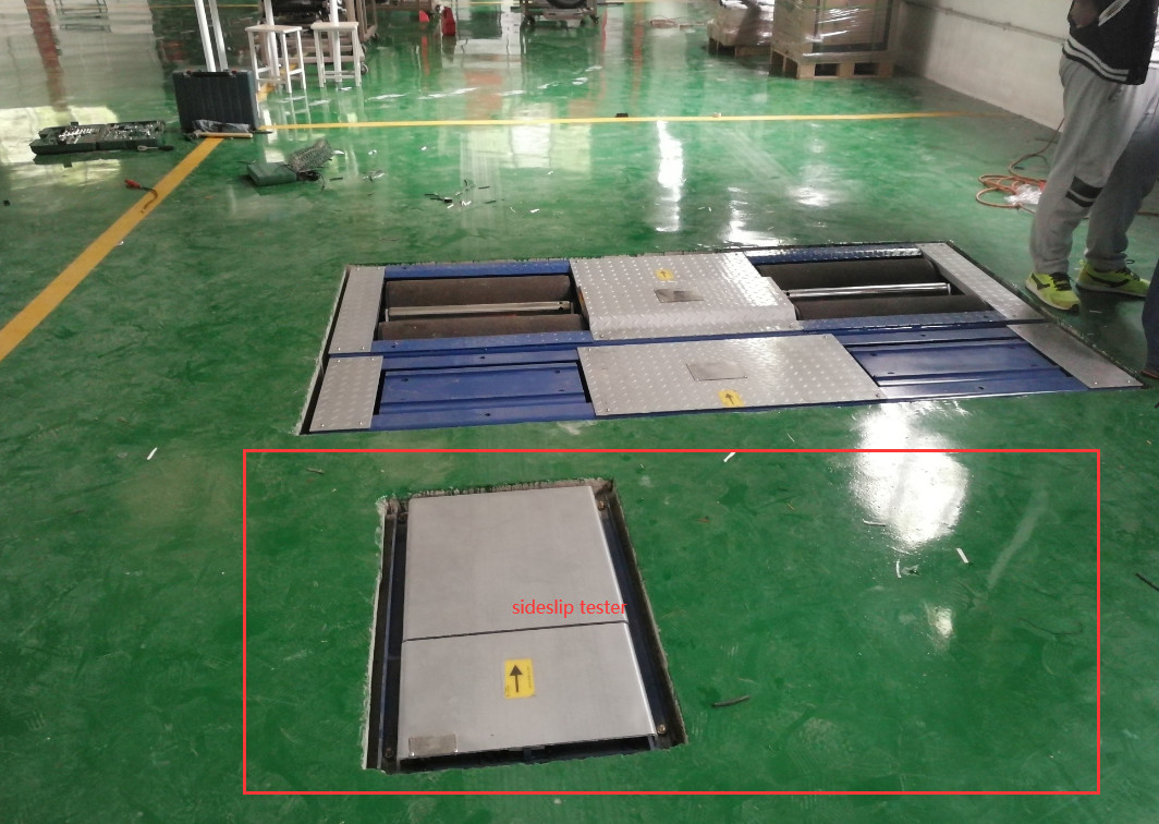 CTGT-3-4 Đường thử xe 4-in-1 Kiểm tra phanh cuộn với tải trọng trục Kiểm tra trượt bên đĩa đơn Kiểm thử treo