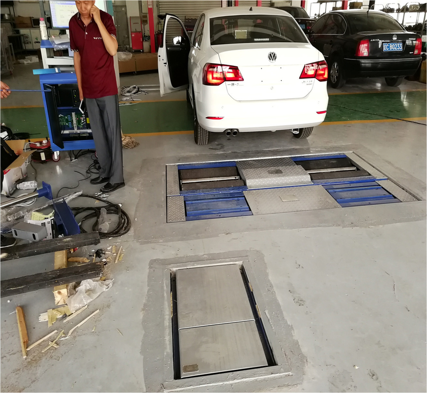 CTGT-3-4 Đường thử xe 4-in-1 Kiểm tra phanh cuộn với tải trọng trục Kiểm tra trượt bên đĩa đơn Kiểm thử treo