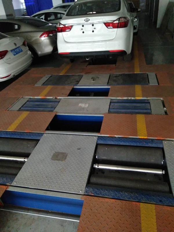 CTGT-3-4B 4-in-1 xe thử nghiệm dây chuyền thử nghiệm phanh cuộn với axle tải đĩa đôi bên trượt thử nghiệm treo