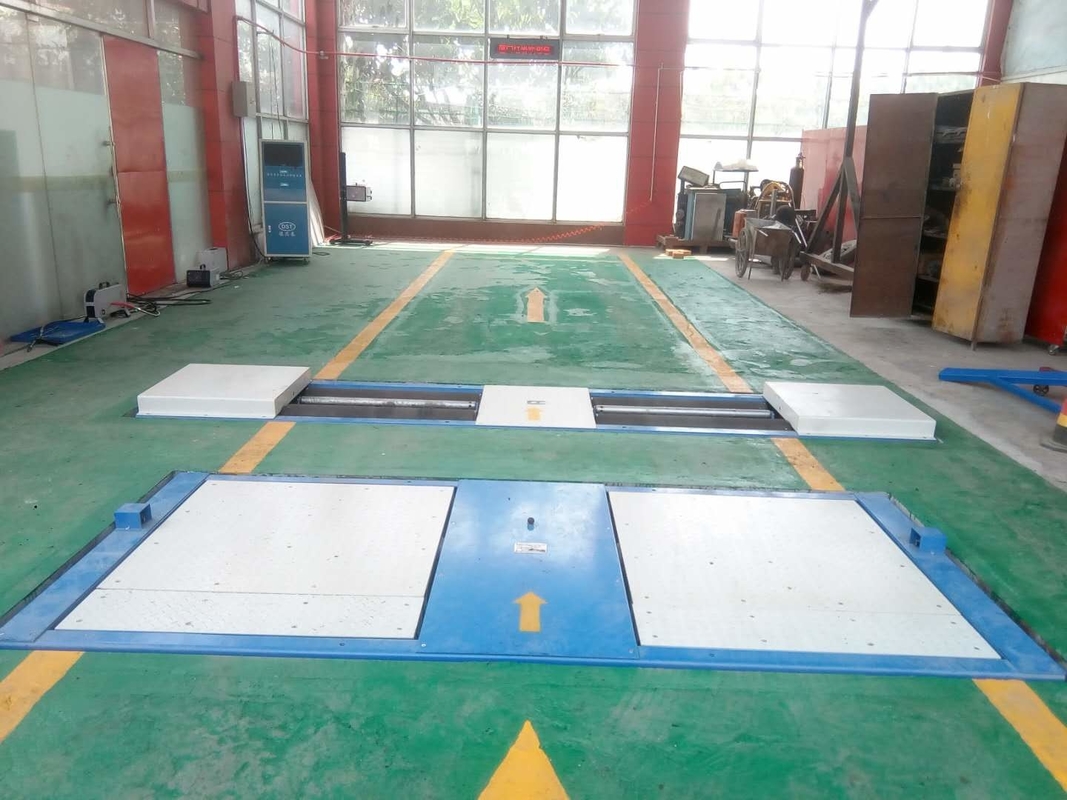 Cartesykj 10T Lối kiểm tra và bảo trì xe phụ Máy thử phanh cuộn với máy thử trượt bên trục