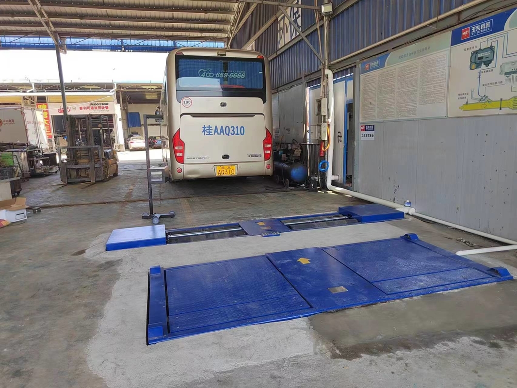 Cartesykj 10T Lối kiểm tra và bảo trì xe phụ Máy thử phanh cuộn với máy thử trượt bên trục