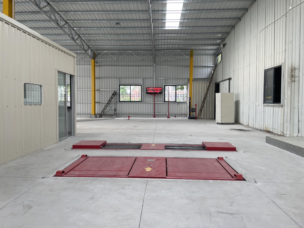 Cartesykj 15T Lối kiểm tra và bảo trì xe phụ Máy thử phanh cuộn với máy thử trượt bên trục