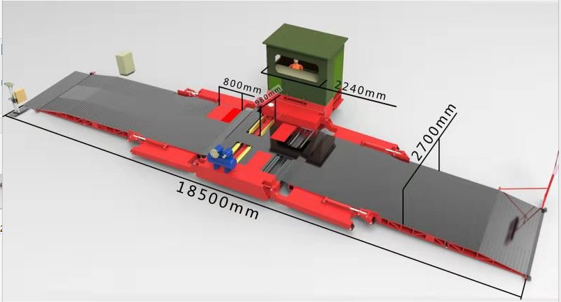 Cartesykj Đường kiểm tra an toàn xe di động Cơ sở kiểm tra xe di động cho cả xe hơi và xe tải