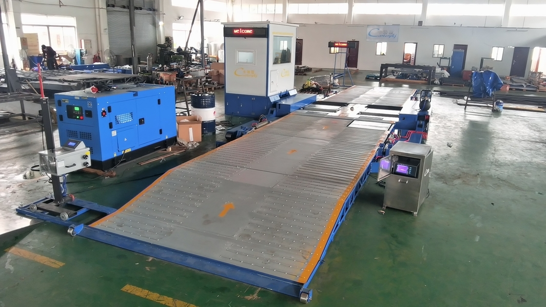 Cartesykj Đường kiểm tra an toàn xe di động Cơ sở kiểm tra xe di động cho cả xe hơi và xe tải