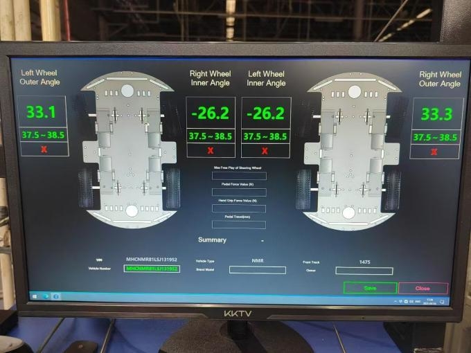CTZJ-15 xe tải xe lái góc kiểm tra tải 15T với thiết bị điều khiển LCD với màn hình cảm ứng