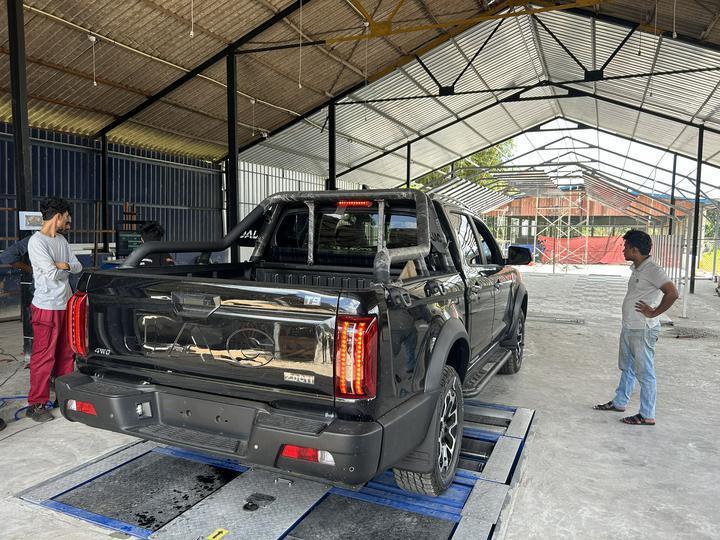 Máy kiểm tra phanh con lăn 5 trong 1 với Tải trọng trục tối đa 4000kg, Con lăn chà nhám được cấp bằng sáng chế và Máy tính điều khiển công nghiệp
