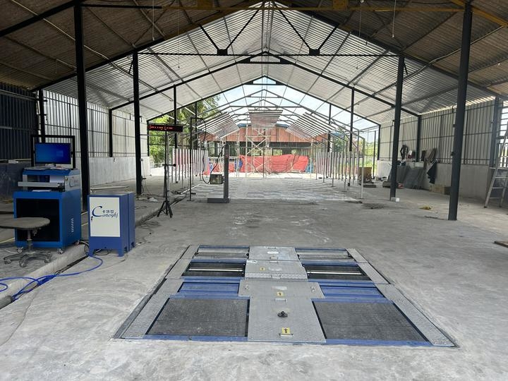 5 in1 thử phanh cuộn thử nghiệm treo thử nghiệm axle tải hai tấm bên trượt tốc độ đo đèn pha thử nghiệm