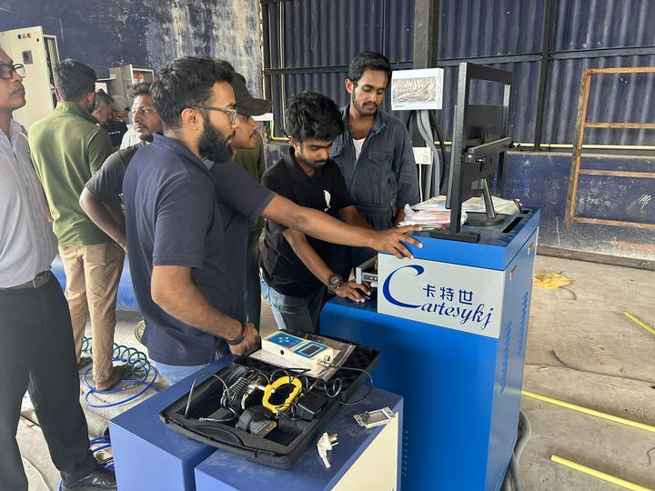 Máy kiểm tra phanh cuộn 5 trong 1 với tải trọng trục tối đa 4000kg, trượt bên tấm kép và Máy tính điều khiển công nghiệp cho đường thử xe