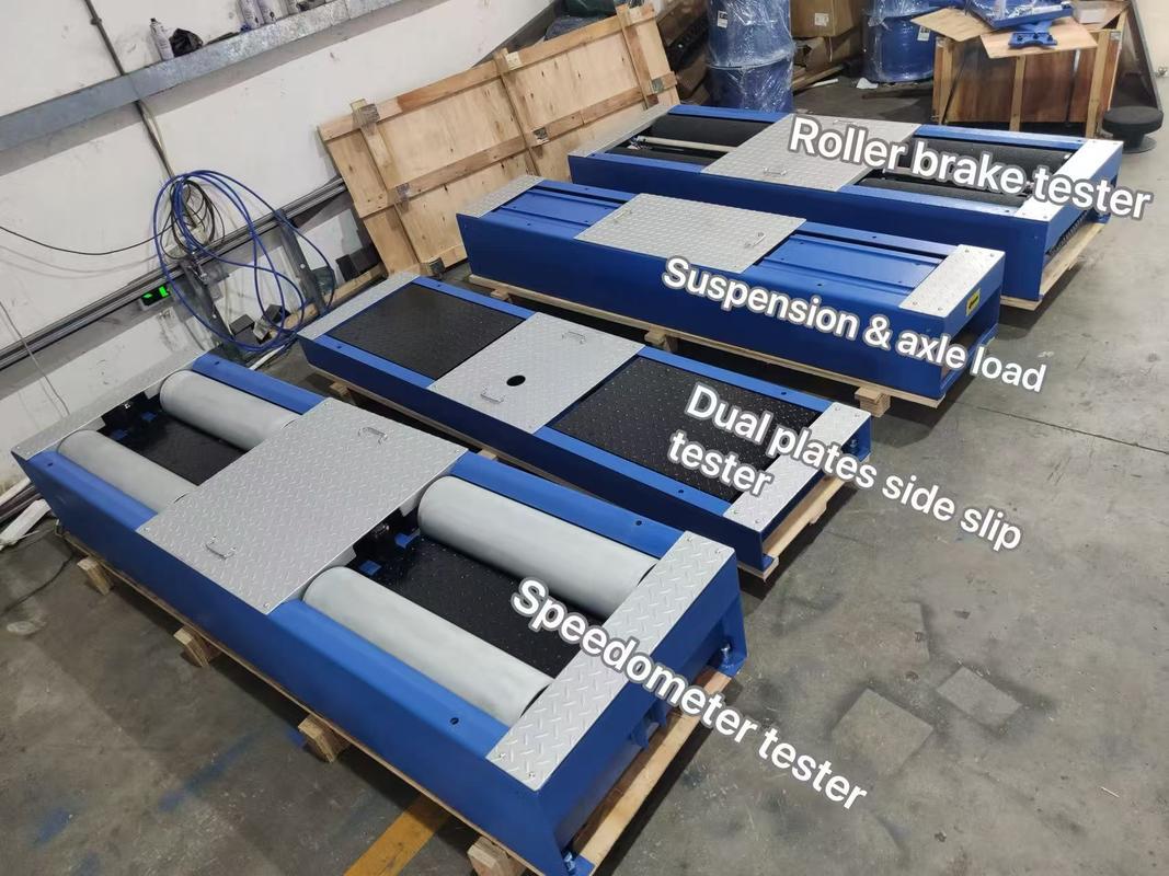 Máy kiểm tra phanh con lăn 5 trong 1 với Tải trọng trục tối đa 4000kg, Con lăn chà nhám được cấp bằng sáng chế và Máy tính điều khiển công nghiệp