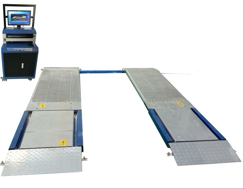 Máy kiểm tra phanh tấm phẳng siêu 4T cho xe tải với trọng lượng trục tối đa 10000kg