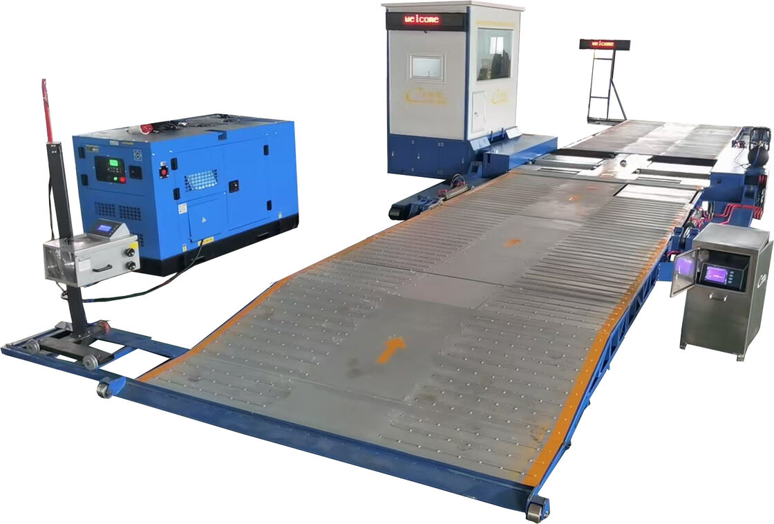 Vị trí làm việc Đường thử nghiệm an toàn xe di động 10000kg Trọng lượng CTYJ-10 Đường thử nghiệm di động