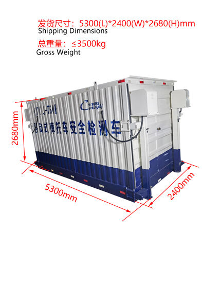 Cartesykj Cơ sở dây chuyền thử nghiệm xe máy di động Dây chuyền thử nghiệm an toàn Tải trọng 700kg Trạm thử nghiệm di động CTMYJ-750B