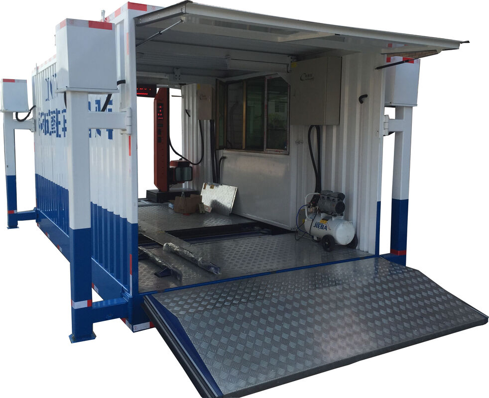 Cartesykj Cơ sở dây chuyền thử nghiệm xe máy di động Dây chuyền thử nghiệm an toàn Tải trọng 700kg Trạm thử nghiệm di động CTMYJ-750B
