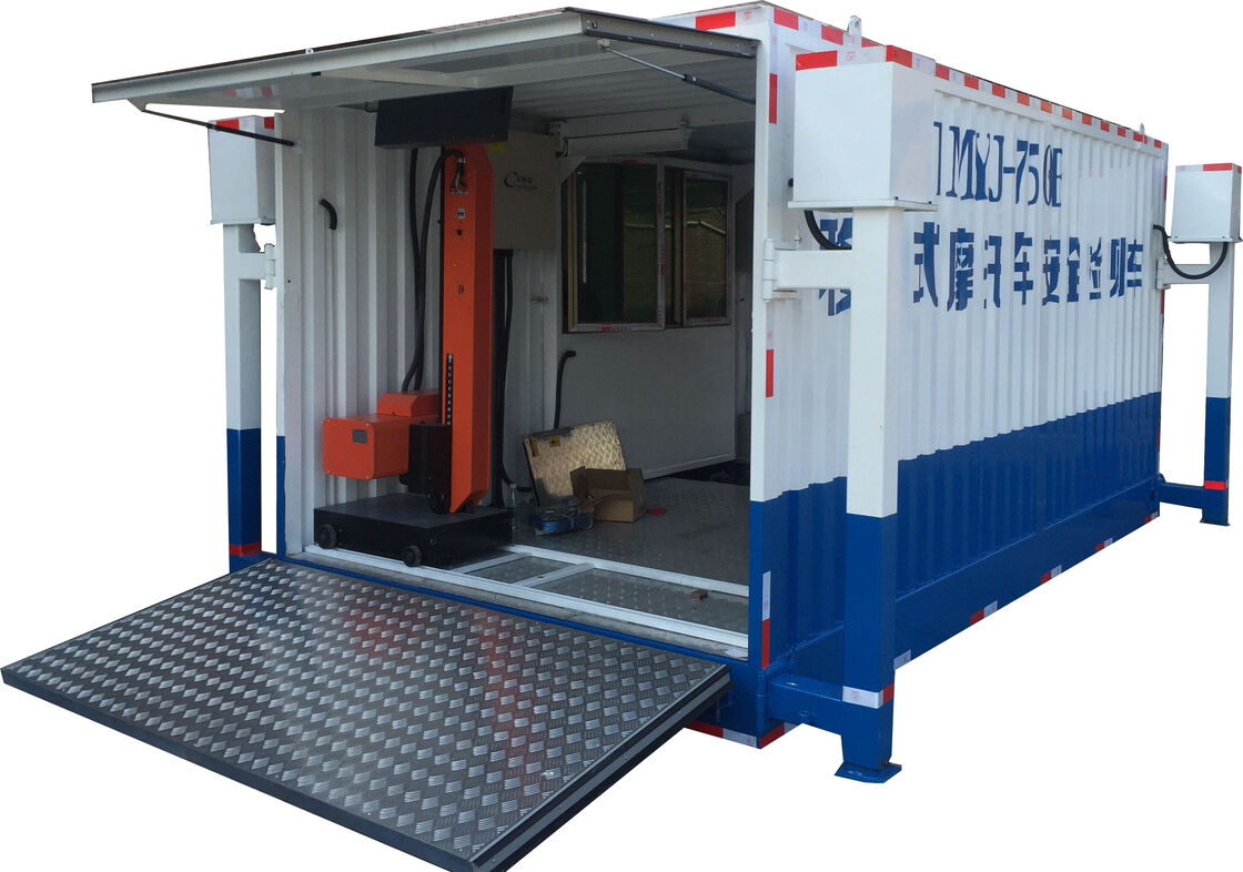 Cartesykj Cơ sở dây chuyền thử nghiệm xe máy di động Dây chuyền thử nghiệm an toàn Tải trọng 700kg Trạm thử nghiệm di động CTMYJ-750B