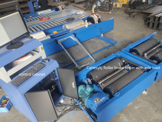Thiết bị kiểm tra xe Cartesykj Roller Brake Tester 4T Kiểm tra lực đối diện phanh bánh xe với kiểm tra phanh tải trục